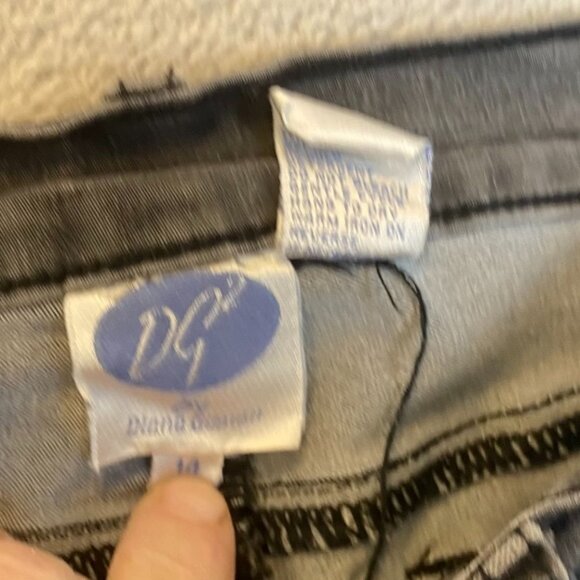 Diana Gillman Womans Jeans 14 Mid-Rise Slim Fit Embellished Pocket Detail - Picture 10 of 16